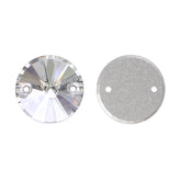 Silver Shade Rivoli  Shape High Quality Glass Sew-on Rhinestones WholesaleRhinestone